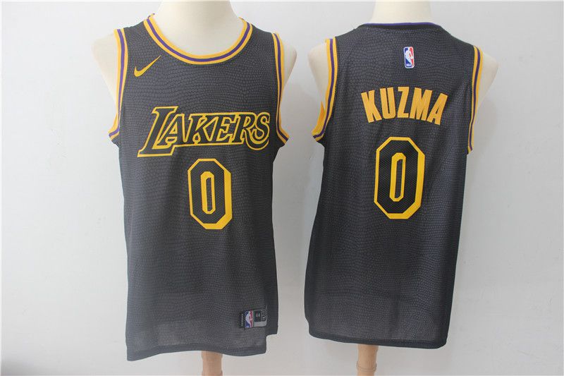 Men Los Angeles Lakers #0 Kuzma City Edition Game Nike NBA Jerseys